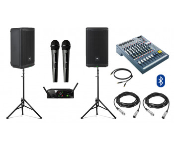 Акустическая система JBL EON712 с Bluetooth + микрофоны | 2x650Вт